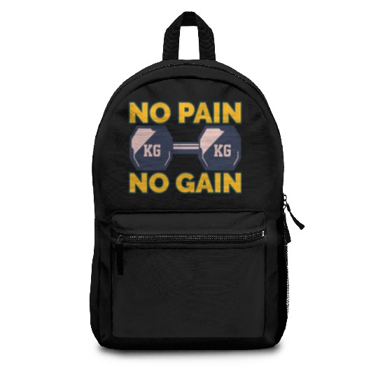 No Pain No Gain Backpacks