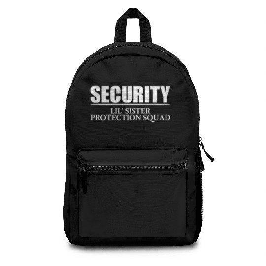 Security Lil' Sister Protection Squad Big Brother Backpacks