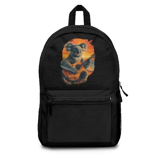 Koala Playing Guitar Music Lover for a Musicians Backpacks