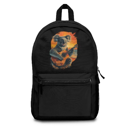 Koala Playing Guitar Music Lover for a Musicians Backpacks