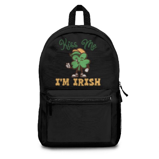 Kiss Me Im Irish St. Patrick's Day Backpacks
