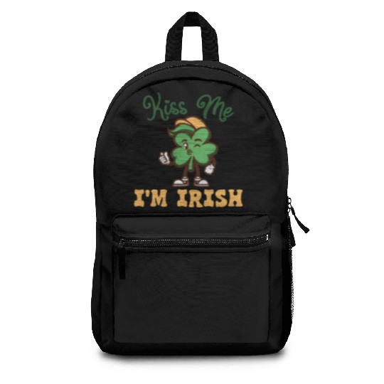 Kiss Me Im Irish St. Patrick's Day Backpacks