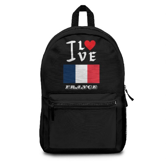 I Love France Backpacks