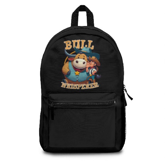 Rodeo Bull Riding Livestock Show Farmer Cattle Backpacks