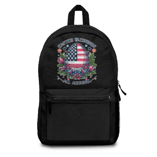 Easter Egg Flag - Easter Blessings All Around Backpacks