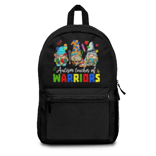 Autism Teacher Warriors Autism Autism Gnome Gift Backpacks