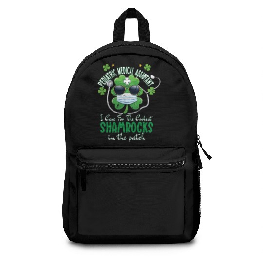 Pediatric Medical Assistant Coolest Shamrocks Backpacks