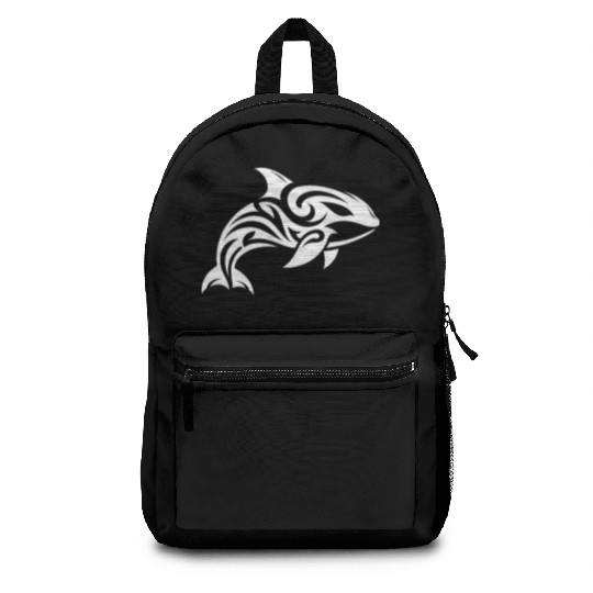 Pretty orca T Tattoo style Backpacks