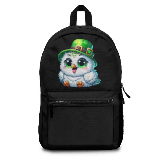 St. Patrick's Cute Snowy Owl Backpacks
