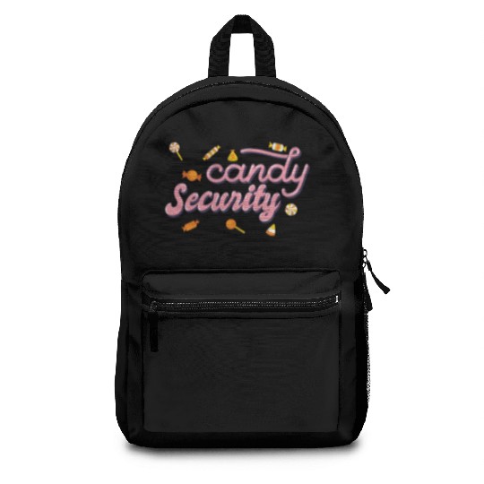 Candy Security Kids Parents Matching Birthday Backpacks