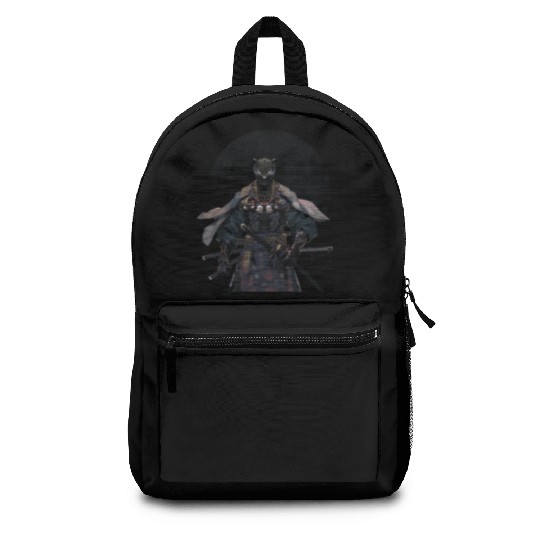 Anime Panther Warrior Samurai katana Backpacks