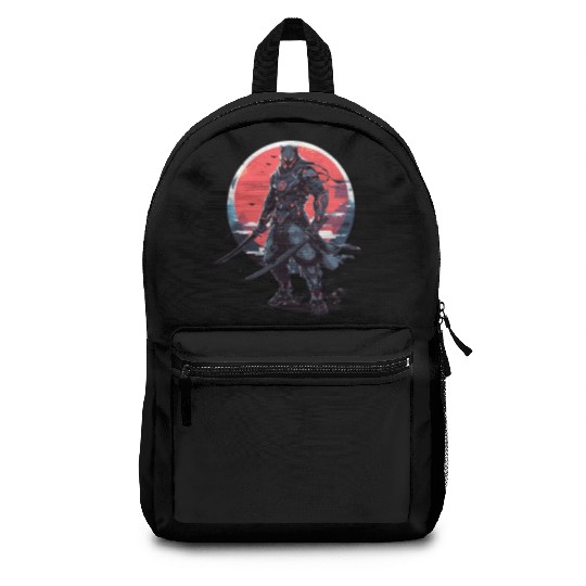 Anime Panther -Krieger Samurai Katana Backpacks