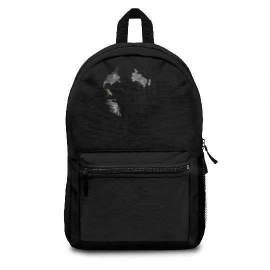 Howling wolf silhouette Backpacks