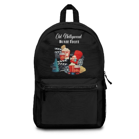 Popcorn Vintage Movie Night Backpacks