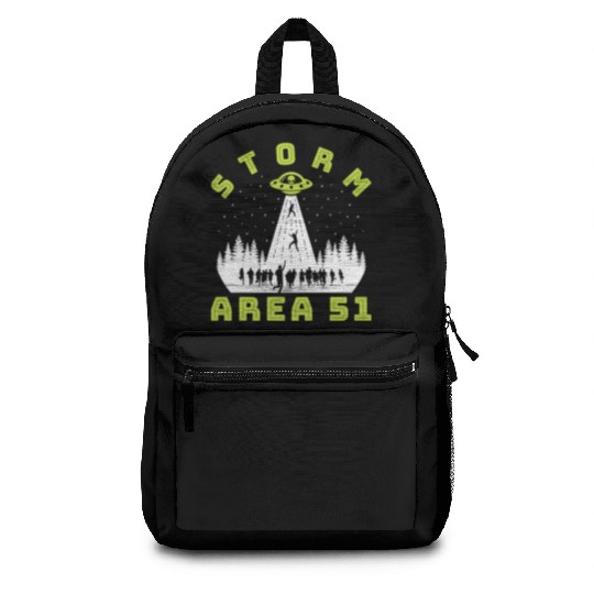 Alien Hunter Storm Area 51 Meme Backpacks