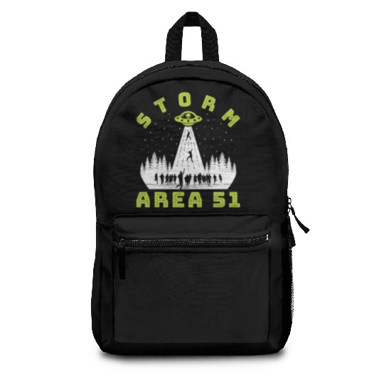 Alien Hunter Storm Area 51 Meme Backpacks