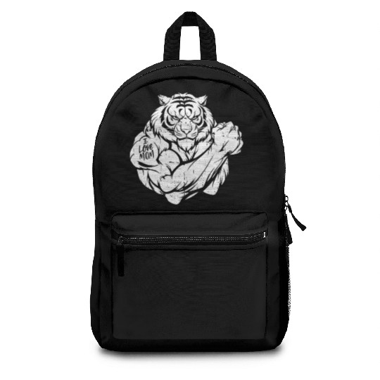 Tiger Biceps Tattoo I Love Mom Backpacks