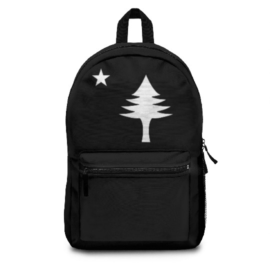 Pine tree and star 1901 flag of Maine State Backpacks