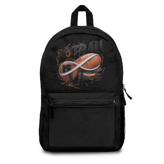 "Eternal Passion: Football is Life" Backpacks