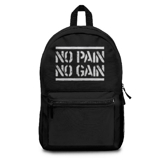 No Pain No Gain Backpacks