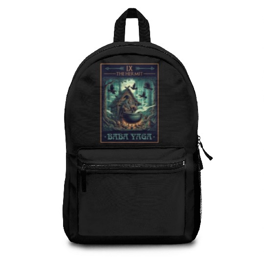 Baba Yaga The Hermit Tarot Card Pagan Witch Backpacks