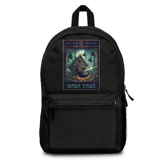 Baba Yaga The Hermit Tarot Card Pagan Witch Backpacks