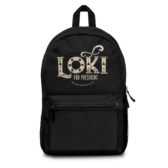 Loki For President Funny History Backpacks