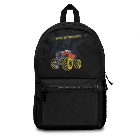 monster trucks kids Backpacks