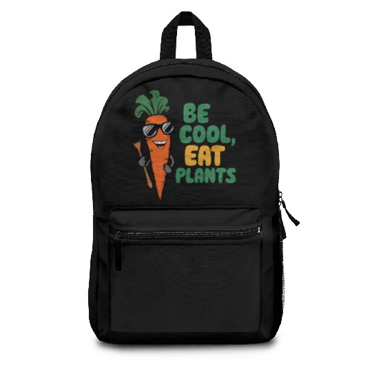 Cool Carrot In Sunglasses Backpacks