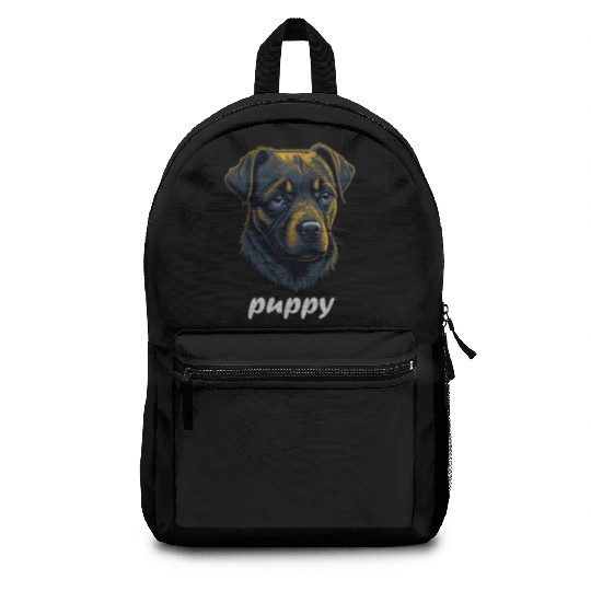 sad dog Backpacks