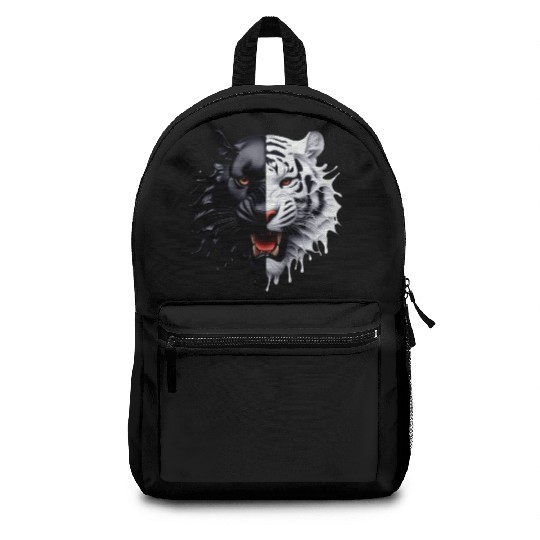 3D realistic black panther & Leopart Design Backpacks