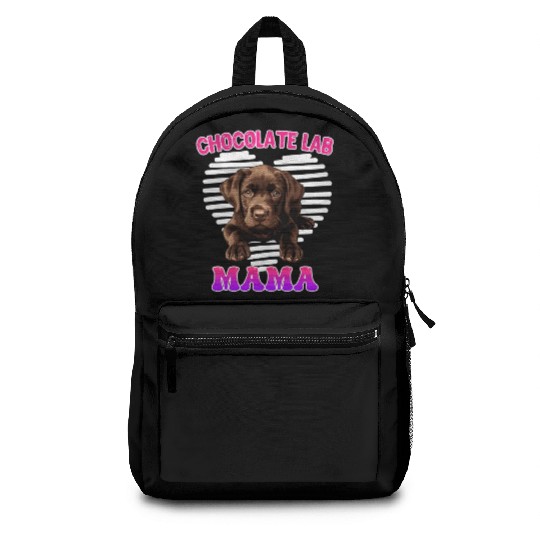 Labrador Retriever CHOCOLATE LAB MOM Labrador Backpacks