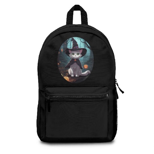 Cute Witchy Cat: Perfect Design for Cat Lovers Backpacks