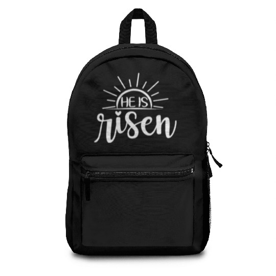 He Is Risen Sunrise Christian Easter Jesus Backpacks
