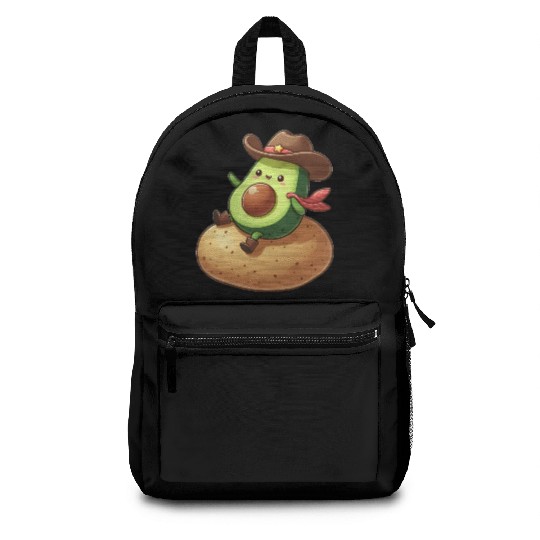 Avocado Cowboy Potato Rider Backpacks
