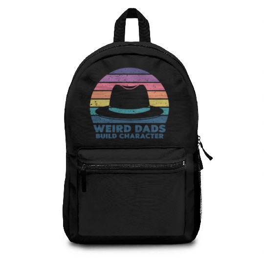 Weird Dads Build Character Funny Dad Backpacks