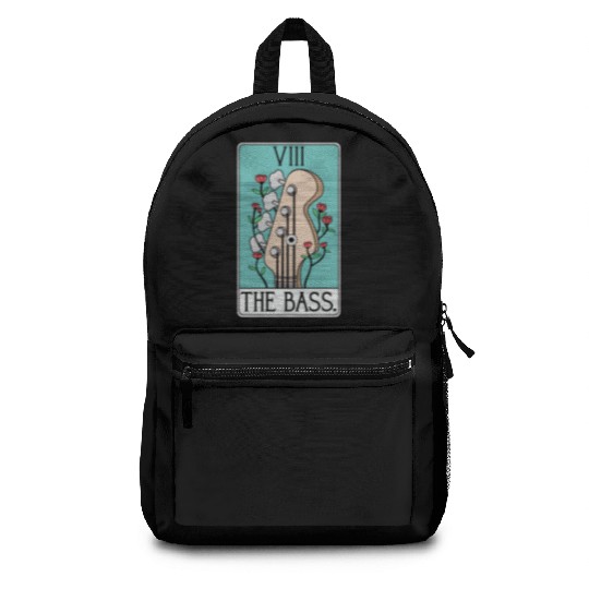 Bass Guitar Tarot Card Funny - Rock and Roll Backpacks