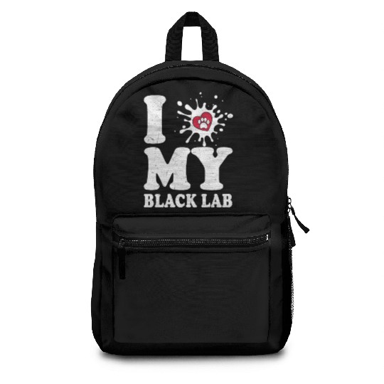 I Love My Black Lab Labrador Retriever Owner Backpacks