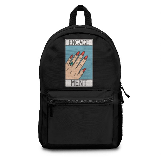 Engagement - Engaged Tarot Card - Wedding Proposal Backpacks