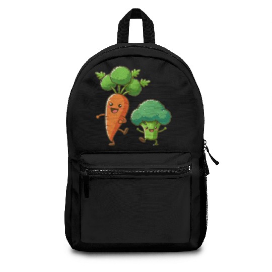 Carrot Dancing with Broccoli Backpacks
