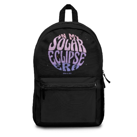 In My Solar Eclipse Era Groovy April 8th 2024 Backpacks