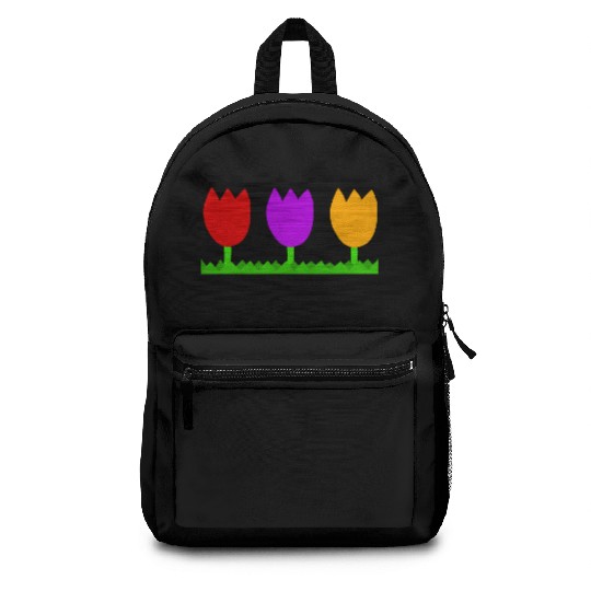 Three cute tulips Backpacks