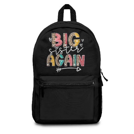 Big Sister Again Soon To Be Sis Announcement Backpacks