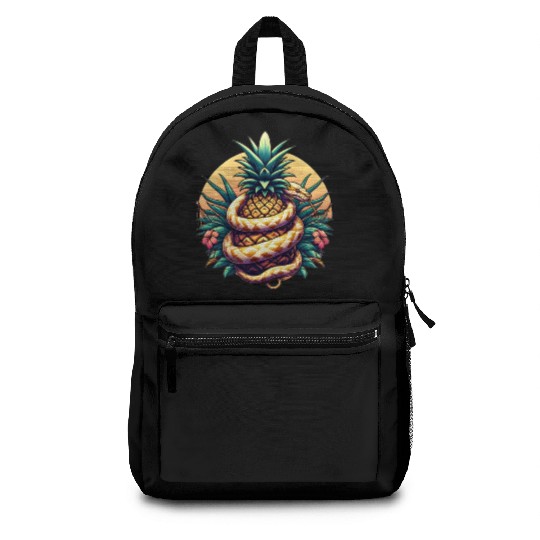 Python around pineapple Backpacks