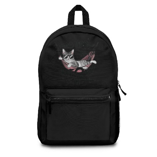 Too cool for meow school Backpacks