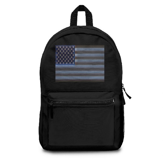 USA Flag with Space Stars & Stripes design Backpacks