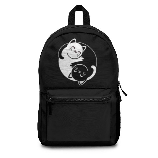 Yin and Yang Cats Backpacks