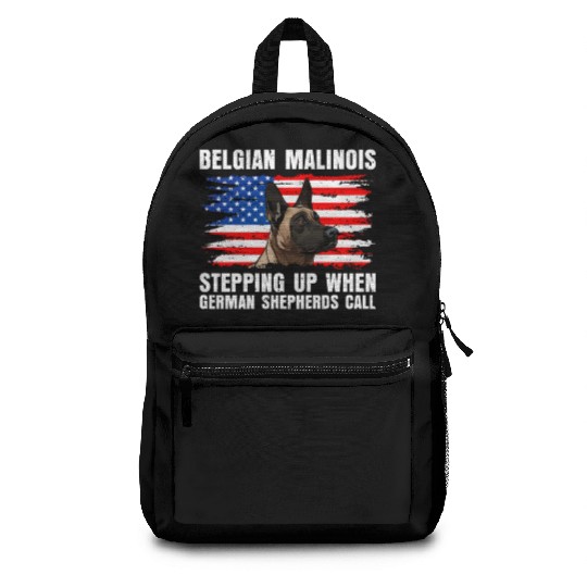 BELGIAN MALINOIS STEPPING UP WHEN SHEPHERDS CALL Backpacks