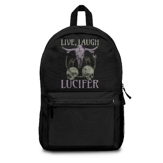 Live Love Lucifer Goth Festival Death Metal Backpacks