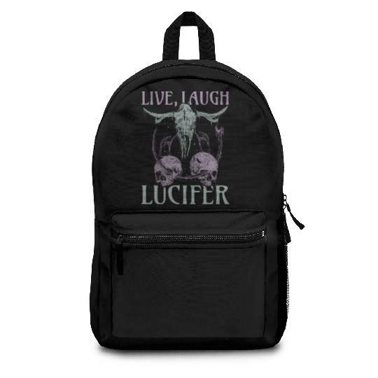 Live Love Lucifer Goth Festival Death Metal Backpacks